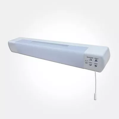 £35.99 • Buy Eterna LED Dual Voltage Bathroom Pull Cord Shaver Light & Socket A+ Energy Rated
