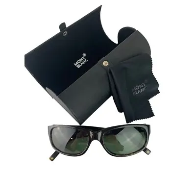 Mont Blanc Sunglasses And Case MB 31S 95 140 Dark Tortoiseshell • $174