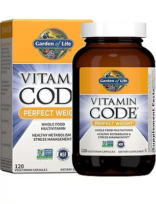 Garden Of Life Vitamin Code Perfect Weight Multivitamin 120 Count  Exp 05/24 • $27