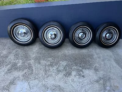 EH Premier Holden Wheels & Tyres 13in Genuine Dress Rims Hub Caps. Nasco. • $2000