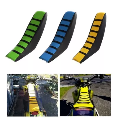 Universal Gripper Soft Seat Cover Rib Skin Rubber For Dirt Pit Bike Motorcycle • $10.49