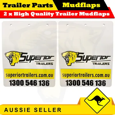 2 X High Quality Superior Mudflaps Mud Flaps - BOX BOAT JET-SKI TRAILER CARAVAN • $30