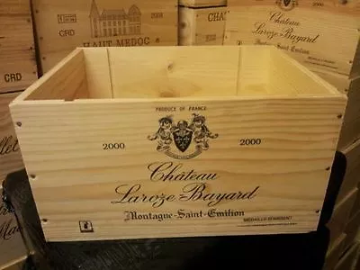 £13.40 • Buy Reclaimed 6 Bottle Size French Wooden Wine Crate  Box  / Hamper  Storage