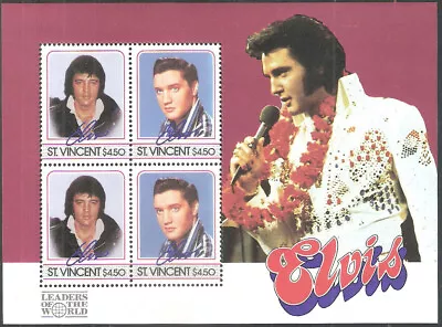 St Vincent 1985 Elvis Presley Souvenir Sheet MNH (SC# 881) • $6.82