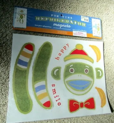 Fun Time Refrigerator Magnets Season Of Cannon Falls SOCK MONKEY NEW/SEALED • $1.99