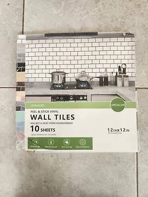 10 Pck 12x12 Peel And Stick Backsplash Kitchen Bathroom Mosaic Tiles Wall Decor • $14.99