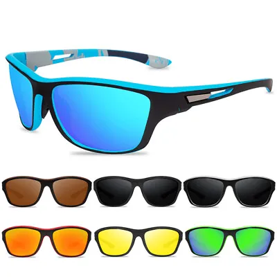 Polarized Wrap Around Sports Sunglasses For Men Women UV400 Driving Sun Glasses • $8.99