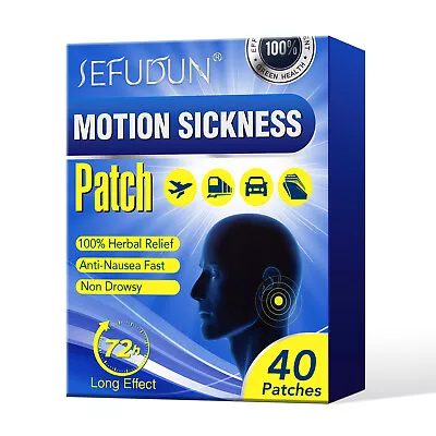 Car Sea Motion Sickness Patch Anti Nausea Patches For Seasickness Cruise Travel • $12.95