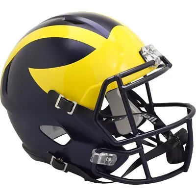 Michigan Wolverines Riddell Speed Full Size Replica Football Helmet • $179.95