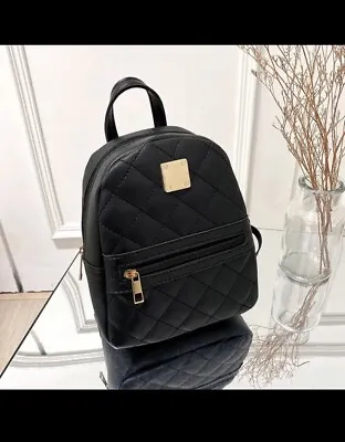 Luxury Mini Leather Backpack For Women • $12
