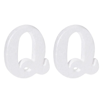 £3.75 • Buy Foam Letters Q Letter EPS White Polystyrene Letter Foam 100mm/4 Inch, Pack Of 2