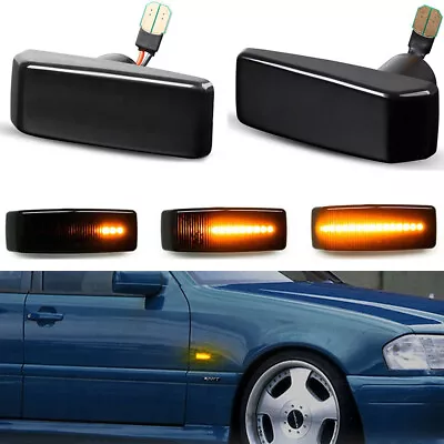 LED Dynamic Turn Signal Lamp For Benz W124 R129 W140 W202 W201 Side Marker Light • $15.54