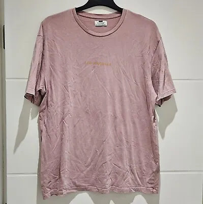 Topman Pink 'Los Angeles' T-Shirt - Medium • £1