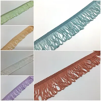 Looped Fringe Decorative Dress/ Furnishing Trimming 2  50mm  • £2.29