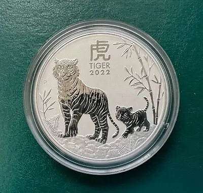 2022 5 Oz Silver Australia Lunar Year Of The Tiger • $230