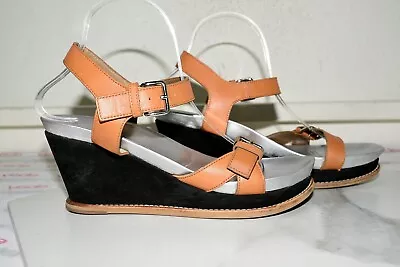 MARNI Platform Wedge Sandal Leather Strap Women 40 • $69