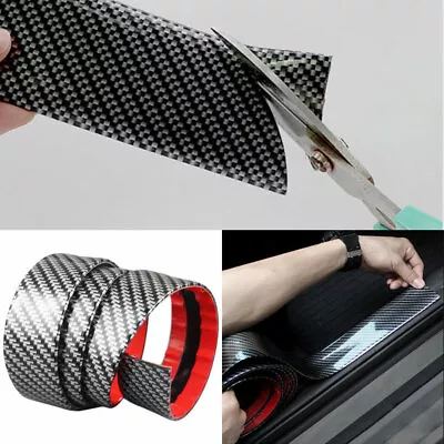 7cm*1m Black Rubber Car Edge Guard Strip Door Sill Protective Sticker Accessory • £8.75