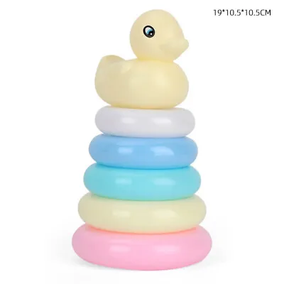 Baby Toys 6 12 Months Rainbow Stacking Rings Early Development Learning Baby Toy • £6.48
