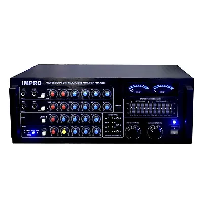 $695 • Buy IMPro PMA-1200 Karaoke Mixing Amplifier 1200 Watts W Bluetooth + Optical Input