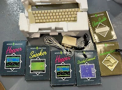 Acorn Electron Bundle - 4  Games Working Order • £29