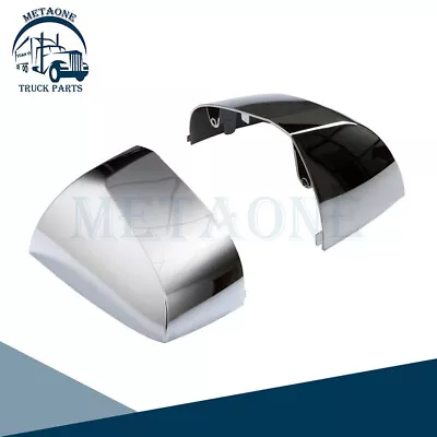 METAONE Chrome Hood Mirror Cover Pair  For Volvo VNL 2004-17 LH+RH Side • $49.99