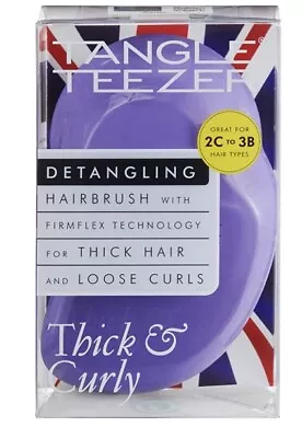 Tangle Teeze Lilac Fondant Purple Hair Detangling Hair Brush Thick & Curly • £12.50