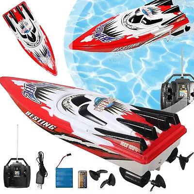 Remote Control Boat Fast Rc Boat Toys Racing Boats Water Toy Kids Toy RC Boat • $28.89