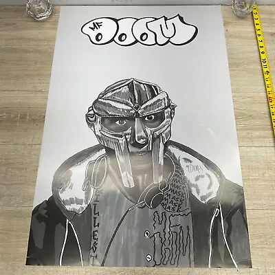 VINTAGE MF DOOM POSTER BLACK WHITE 24x36  P43 • $30