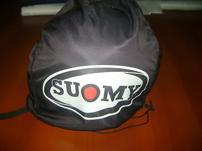 Motorcycle Helmet Bag Microfiber Suomy Helmet Bag Carry Helmet Duffle Black • $15.99