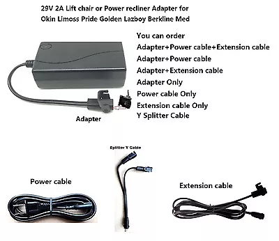 Electrical Sofa Recliner Lift Chair Power Transformer Charger Limoss Pride Okin • $10.99