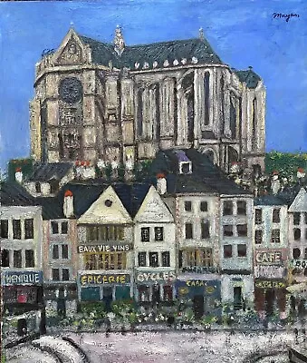 Earl Mayan Painting Of A French Cathedral  • $225