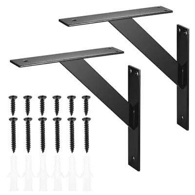 Heavy Duty Shelf Bracket 2 Pcs Wall Shelf Brackets Support Countertop Bracket... • $15.83