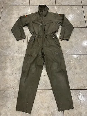 VTG Mens Small Marquardt & Schulz German Military Coverall Fatigues Green • $24.99