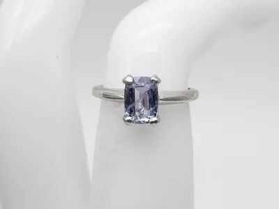 Antique 1920s $5000 1.50ct Certified Ceylon Blue Sapphire Platinum Ring • $650