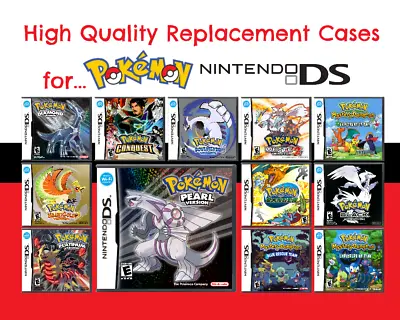 Authentic Pokemon Nintendo DS Cases W/  Complimentary Pokémon Covers • $10.99