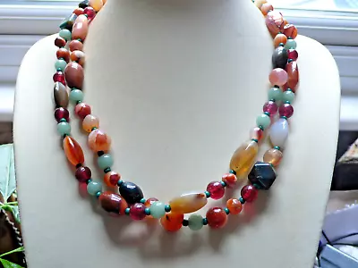 Vintage Scottish Agate Necklace • £0.99