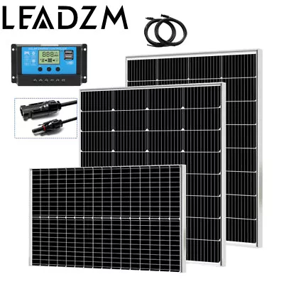 Solar Panel 50W 100W 120W Monocrystalline 18V For Off Grid Power RV Caravan Mono • £45.99