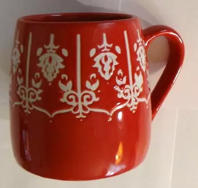 Vintage Fabulous Home Large Red & White Coffee Mug Cup VG-EX! • $11.99