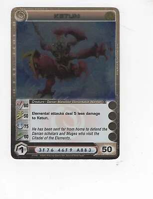 Chaotic Creature Card Danian Rare Ketun Mid Energy • $4.75