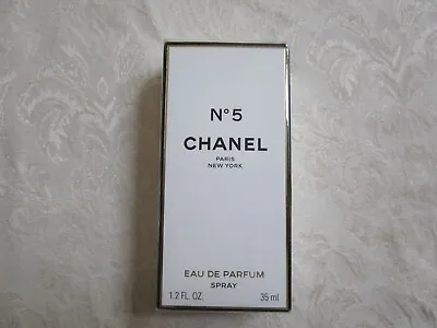 Vintage Chanel No 5 EDP Spray Women's Perfume 1.2 Oz NIB Sealed • $100
