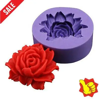 $1.84 • Buy 3D Flower DIY Rose Silicone Fondant Mold Cake Decorations Tool Chocolate Mould