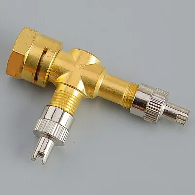 1pcs TPMS Valve Tee Adapter 3-way Pure Copper Motorcycles Automobiles Car Use • $10.20