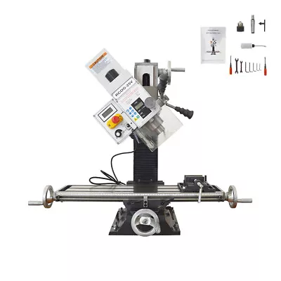 Mill And Drill Machine 1100W Brushless Motor R8 Variable Speed 20-2250rpm 110V • $1897.04