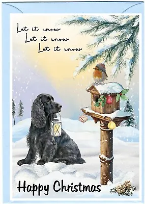 Cocker Spaniel Dog Christmas Card  A6 (4  X 6 )  - Blank Inside - By Starprint • £2.85