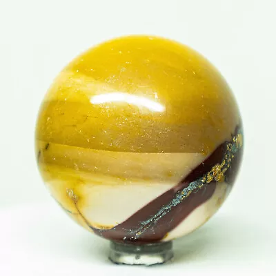 53mm Purple Orange Mookaite Jasper Sphere Natural Sparkling Mineral - Australia • $26.36