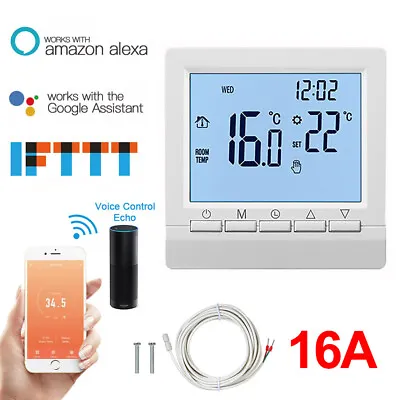 £32.39 • Buy WiFi Smart Thermostat Digital Temperature Controller Room Floor/Wall Heating 