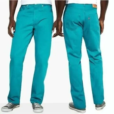 Levi's Men's 501 Denim Original Shrink To Fit Button Fly Jeans Many Colors Levis • $49.97