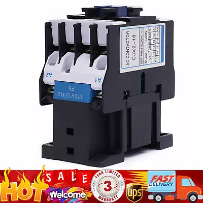 1x Normally Open AC Contactor CJX2-1810 AC 110V 18A Coil Motor Starter Relay • $17