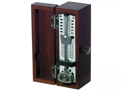 Wittner Super Mini Metronome- Wood Case Mahogany -  New - With Extended Warranty • $132.95