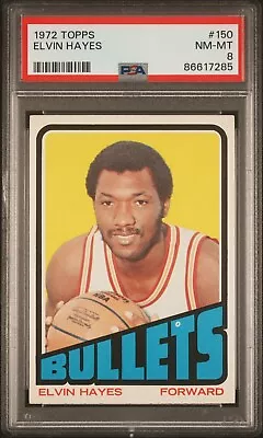 1972-73 Topps Basketball #150 Elvin Hayes Bullets Psa 8 Nm-mt • $9.99